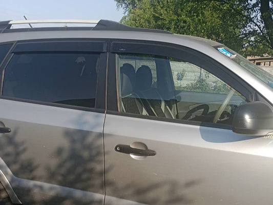 Window Deflectors (4 pcs, HIC) for Hyundai Tucson JM 2004- - image 1