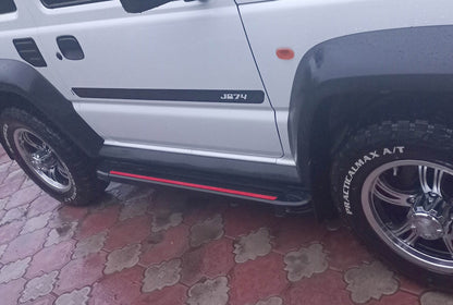 Side sills Maya Red (2 pieces, aluminum) for Suzuki Jimny 2018↗︎ - Reelken Auto