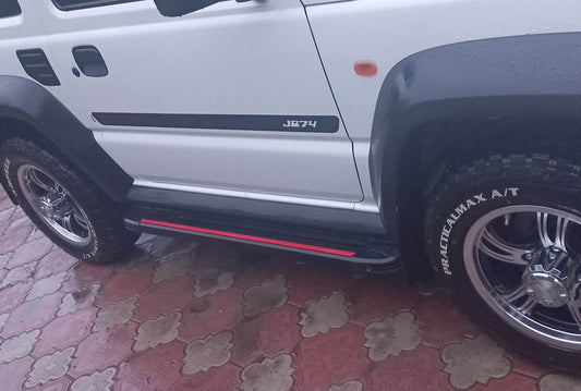 Side sills Maya Red (2 pieces, aluminum) for Suzuki Jimny 2018↗︎ - Reelken Auto