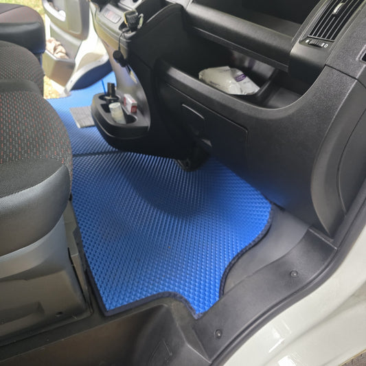 EVA Floor Mats (Blue) for Opel Movano 2021- - image 2