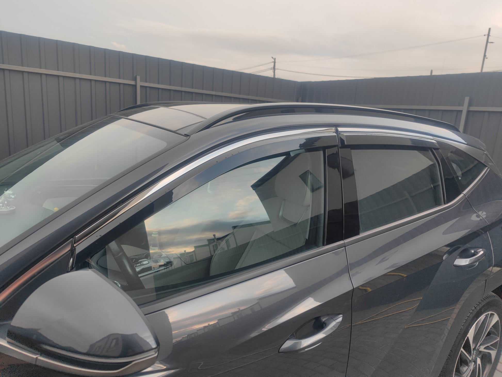 Window Deflectors with Chrome Trim Niken Luxury (4 pcs) for Hyundai Tucson NX4 2021- - image 5