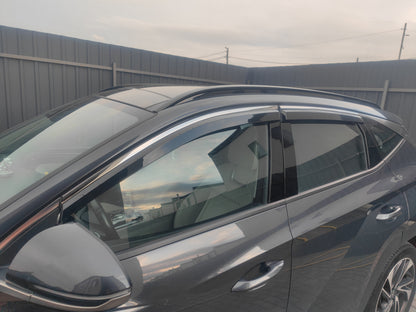 Window Deflectors with Chrome Trim Niken Luxury (4 pcs) for Hyundai Tucson NX4 2021- - image 5