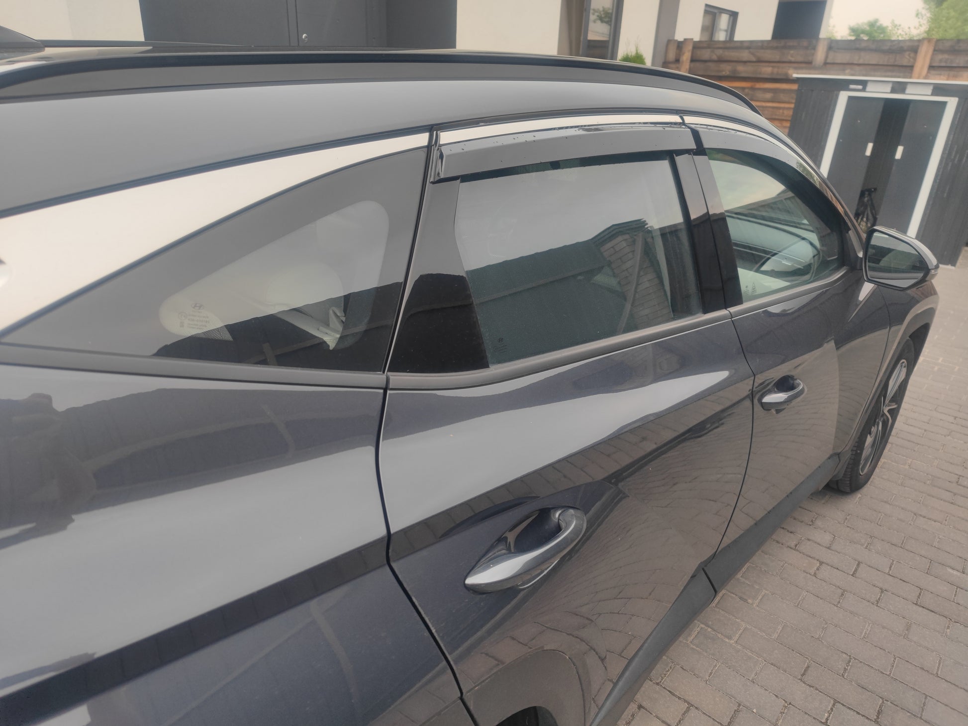 Window Deflectors with Chrome Trim Niken Luxury (4 pcs) for Hyundai Tucson NX4 2021- - image 6