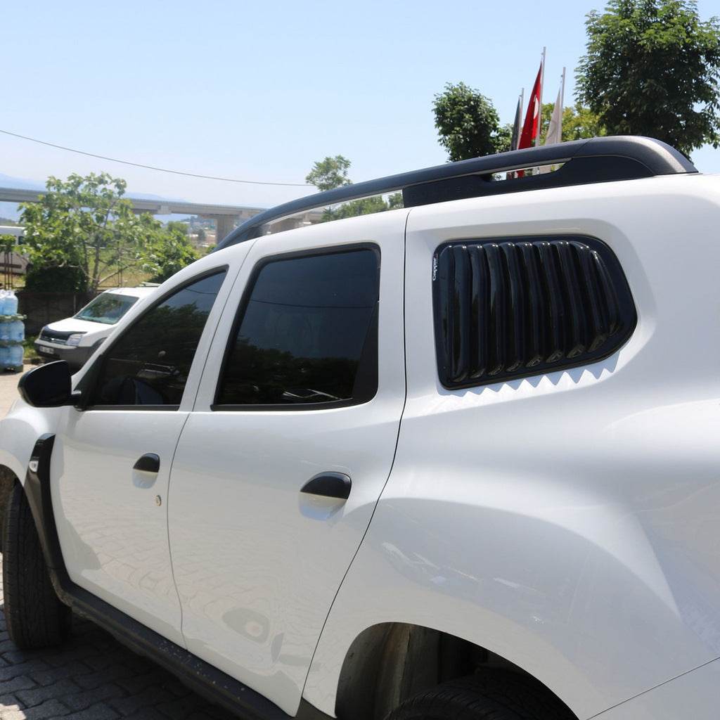 Covers on the rear windows EuroCap (2 pcs., ABS) for Renault Duster 2018-2024 - Reelken Auto