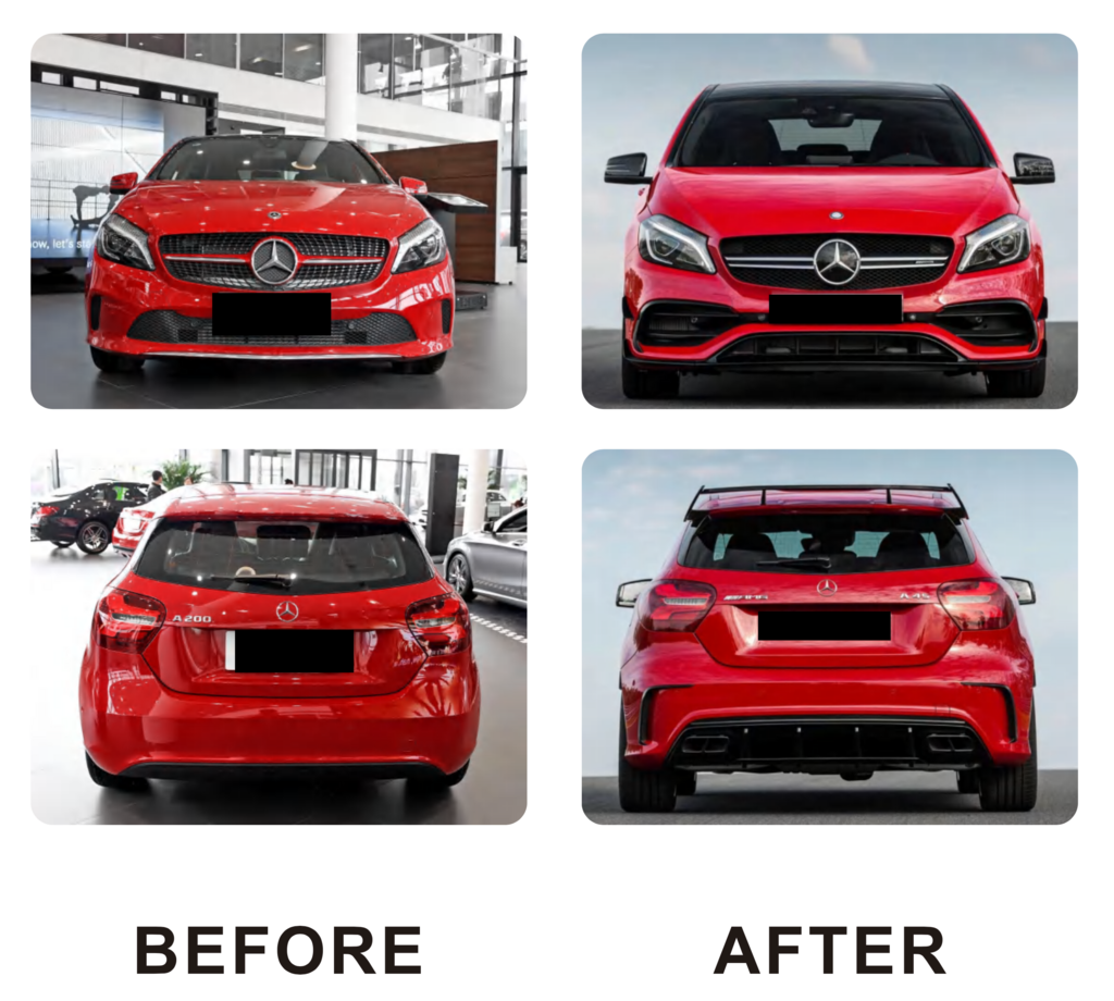 Body Kit Set (A45 AMG) for Mercedes A-сlass W176 2012-2018 - image 2