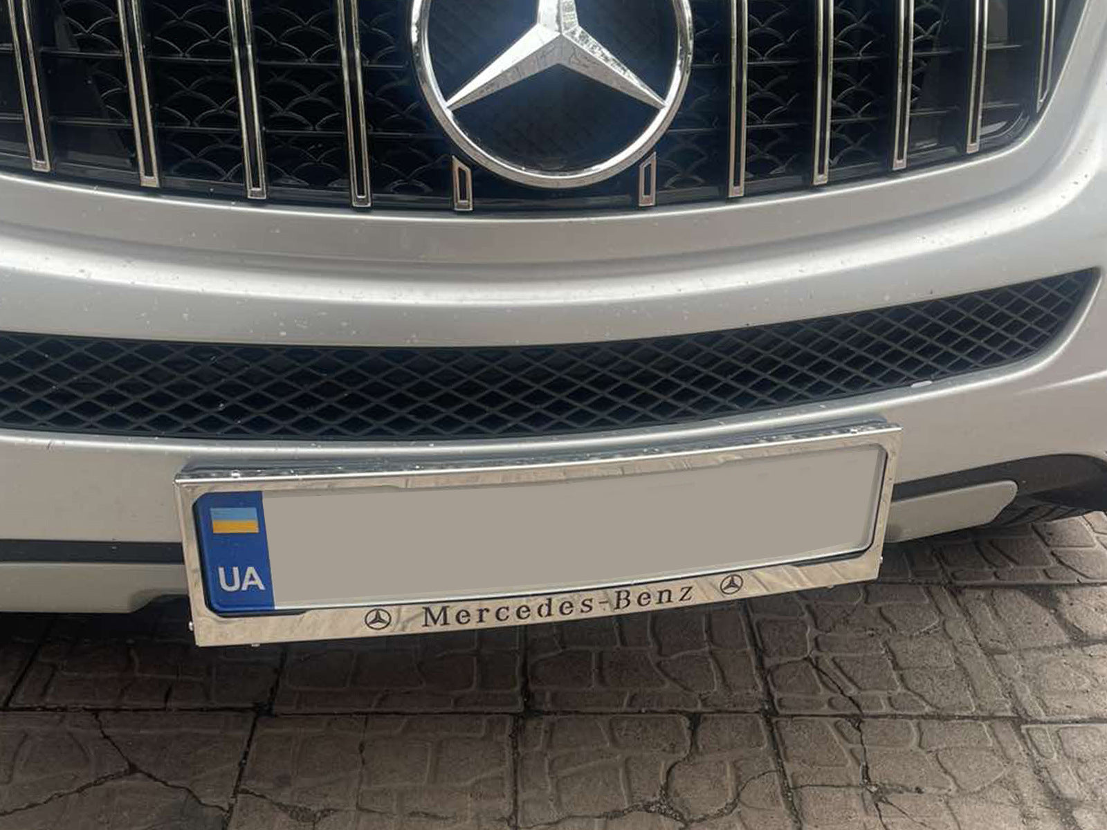 License Plate Frame Chrome Mercedes (1 pc, Stainless Steel) for Mercedes - image 4