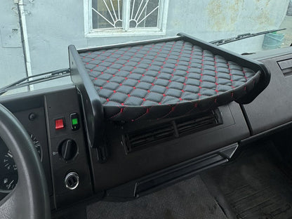 Dashboard Shelf (Black with Red Stitching) for Mercedes T2 (507-814) 1967-1996 - image 7