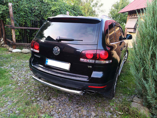 Rear Guard AK002 (2 pcs, stainless steel) for Volkswagen Touareg 2002-2010 - image 1