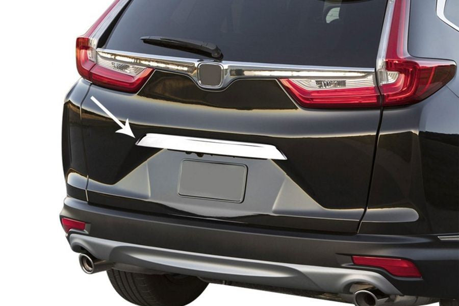 Chrome trim above license plate (stainless steel) for Honda CRV 2017-2022 - image 1