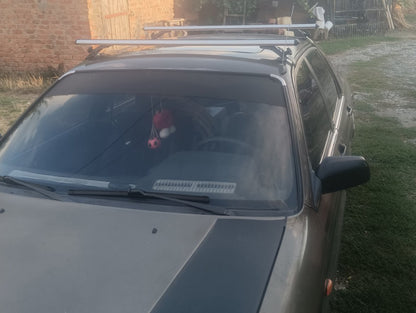 Roof rack for smooth roof Oluksuz V4 (chrome, pair) for Mitsubishi Galant 1992-1998 - image 6