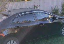 Window Deflectors with Chrome Trim Niken Luxury (4 pcs) for Toyota Corolla 2013-2019 - image 1