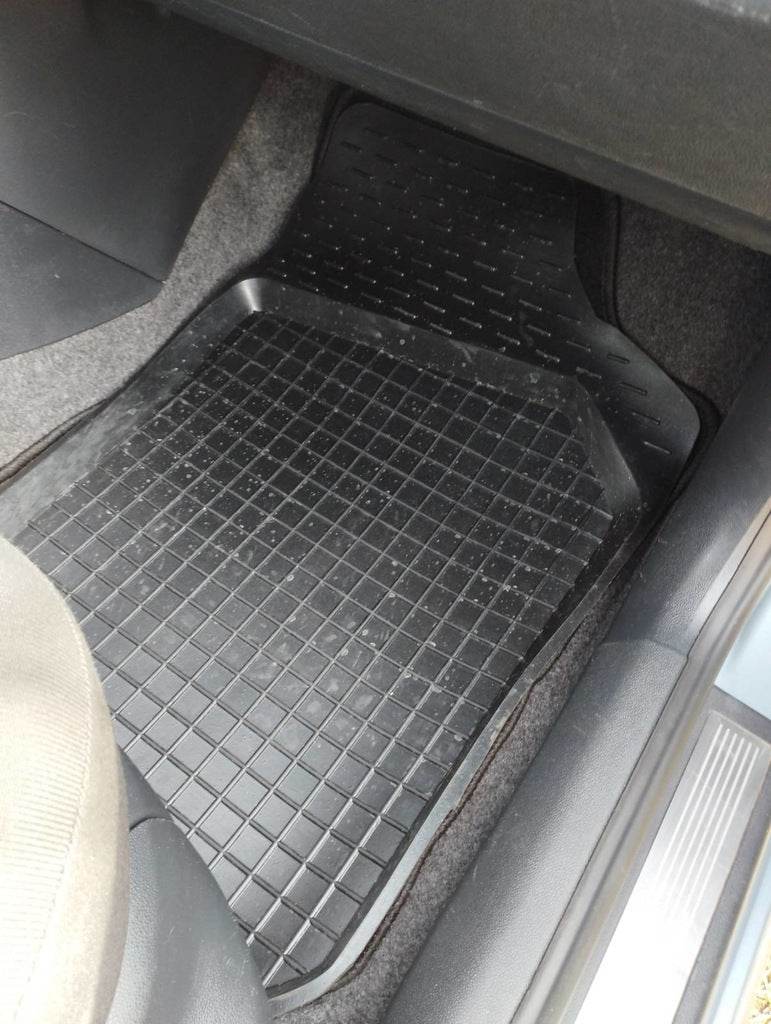 Rubber mats with board (4 pcs, Polytep) for Skoda Fabia 2000-2007 - Reelken Auto