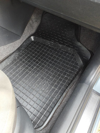 Rubber floor mats with edge (4 pcs, Polytep) for Skoda Fabia 2000-2007 - image 2