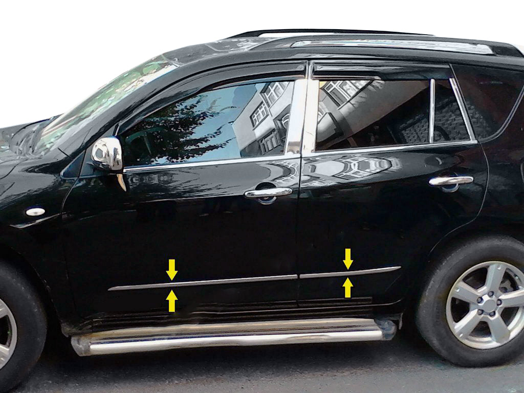 Stainless Steel Door Moldings for Toyota Rav 4 2006-2013 - image 1