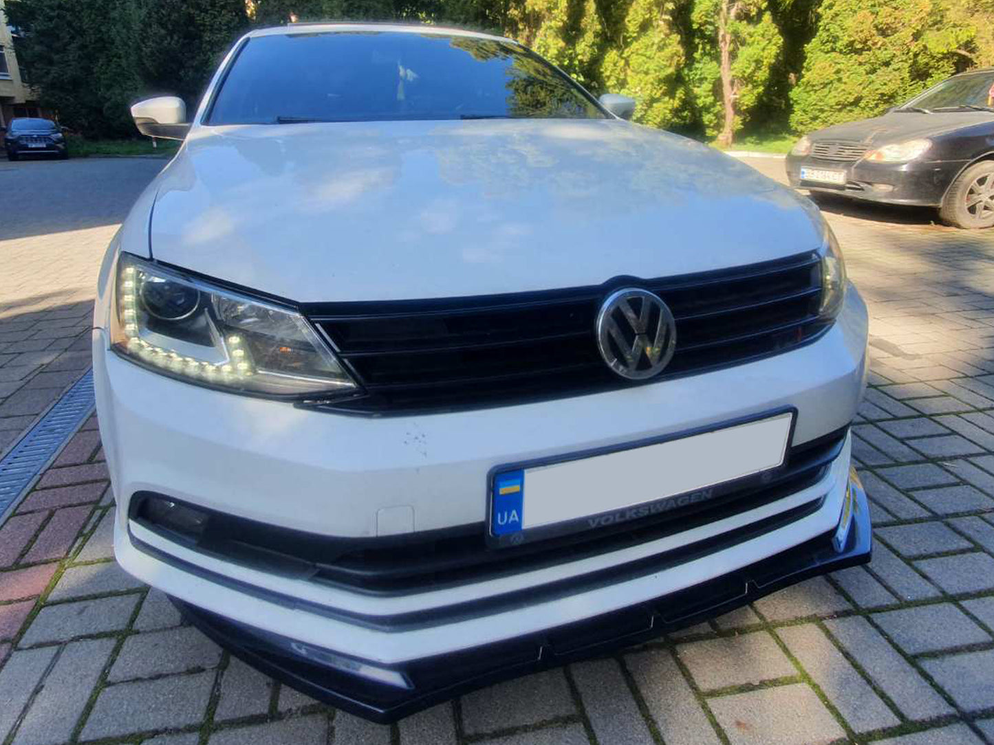 Front Bumper Lip Spoiler (2010-2018, Gloss Black) for Volkswagen Jetta 2011-2018 - image 8