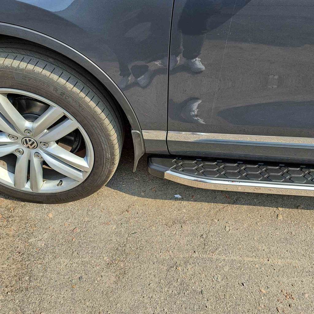 BlackLine lateral platforms (2 PCs, aluminum) for Volkswagen Touareg 2010-2018 - Reelken Auto