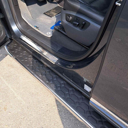 BlackLine lateral platforms (2 PCs, aluminum) for Volkswagen Touareg 2010-2018 - Reelken Auto