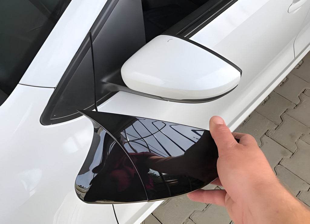 Covers for mirrors BMW-style (2014-2018, 2 pcs) for Ford Courier 2014-2023 - Reelken Auto