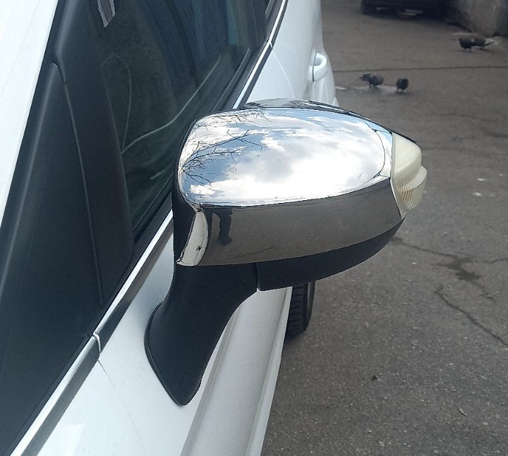 Mirror Covers (2 pcs, Stainless Steel) for Ford Kuga 2008-2013 - image 1