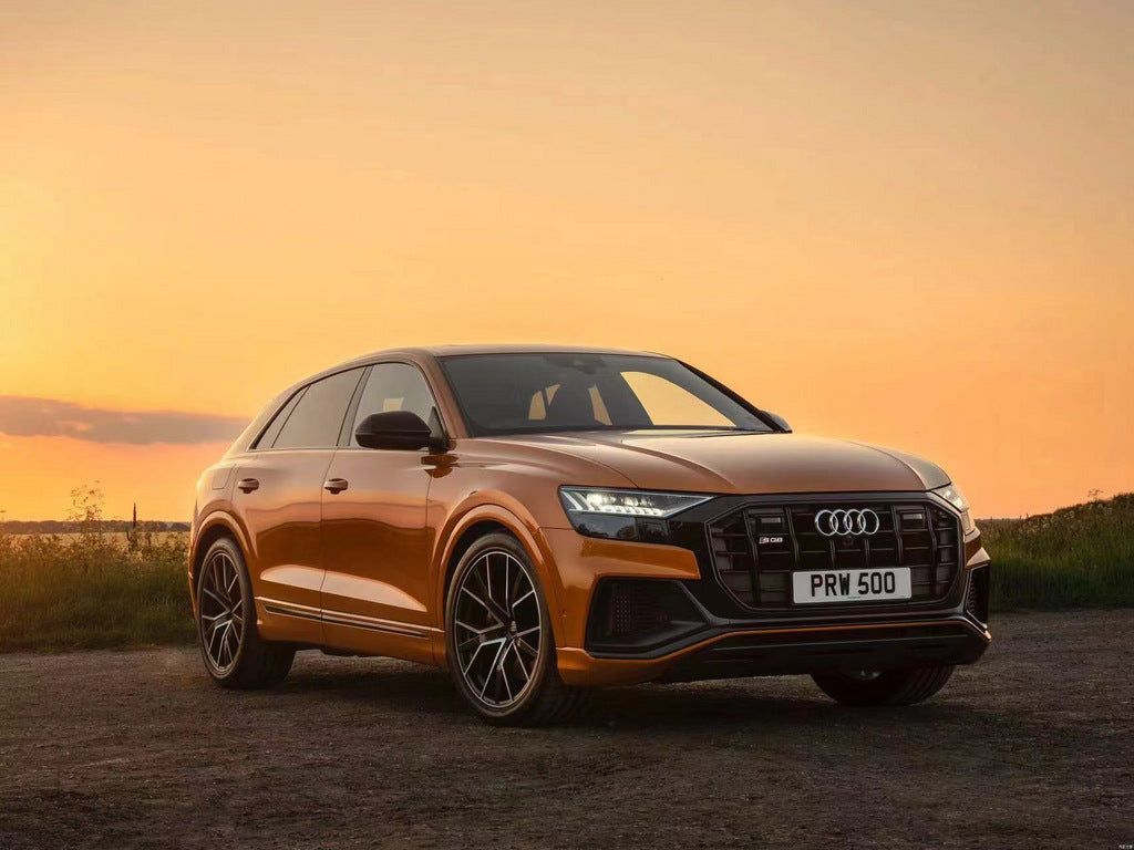 SQ-Style Front Grille (2018-2023, Black) for Audi Q8 2018- - image 6