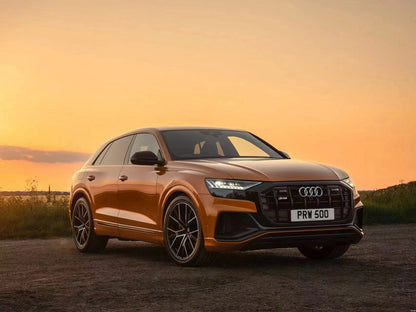 SQ-Style Front Grille (2018-2023, Black) for Audi Q8 2018- - image 6