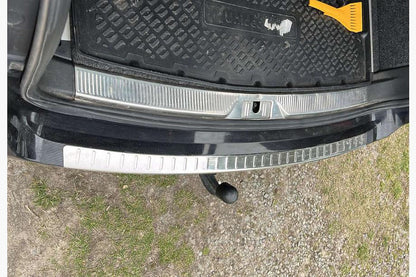 Rear bumper protector Carmos (SD/SW, stainless steel) for Skoda Octavia II A5 2010-2013 - image 2