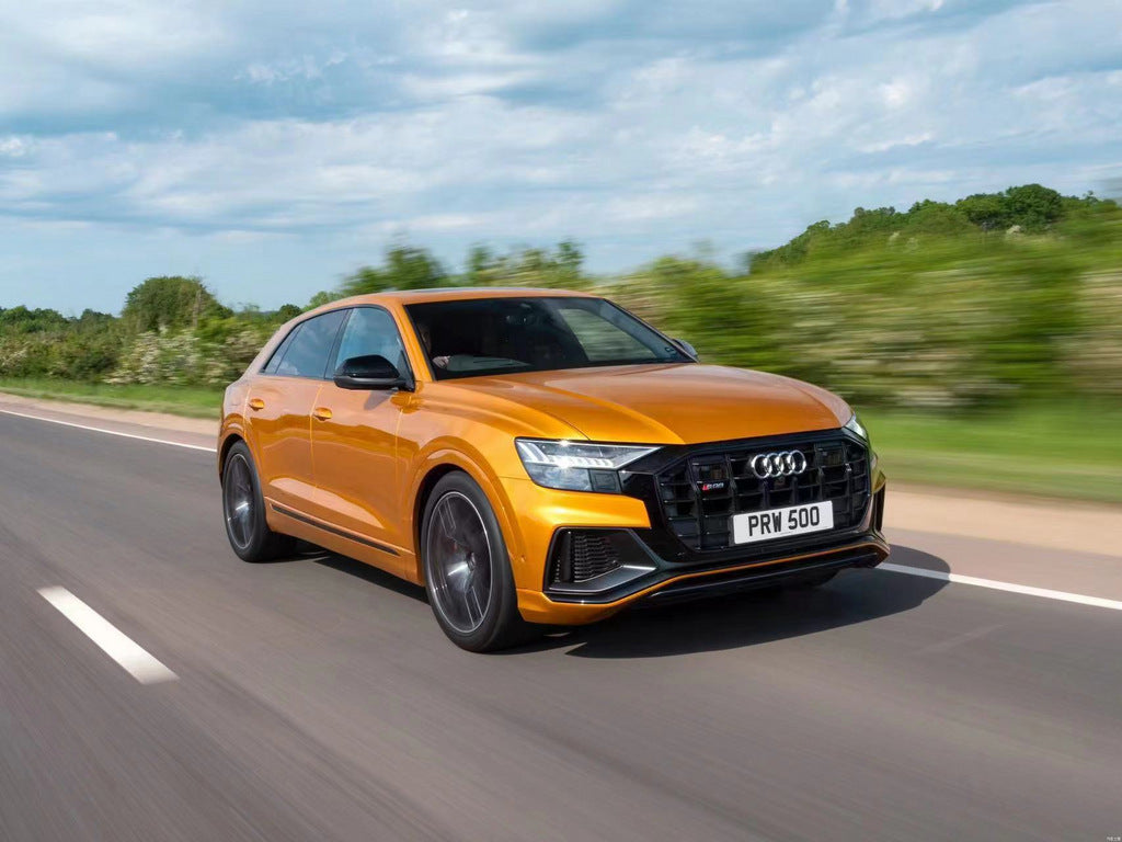 SQ-Style Front Grille (2018-2023, Black) for Audi Q8 2018- - image 7