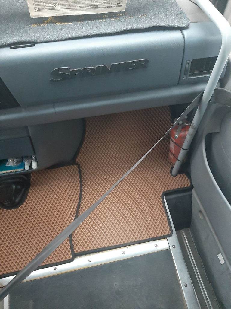 EVA floor mats (TDI, brick) for Volkswagen LT 1995-2006 - Reelken Auto