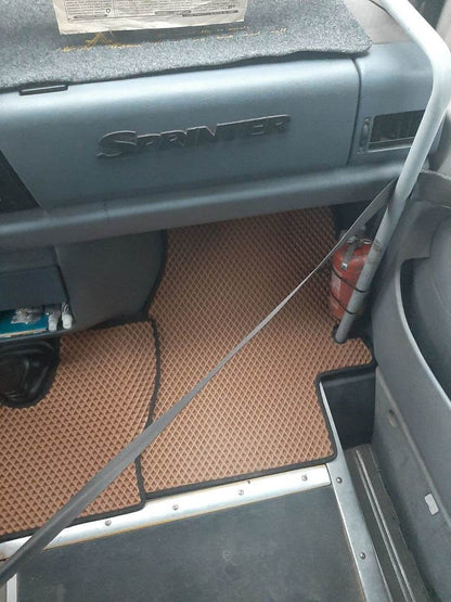EVA floor mats (TDI, brick) for Volkswagen LT 1995-2006 - Reelken Auto