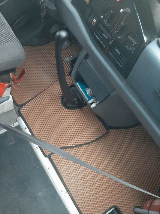 EVA floor mats (TDI, brick) for Volkswagen LT 1995-2006 - Reelken Auto