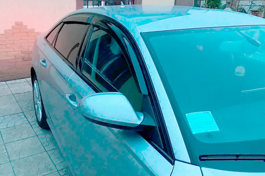 Side window wind deflectors Sedan (4 pcs, HIC) for Audi A6 C7 2011-2017 - image 2