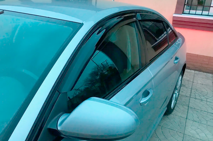 Side window wind deflectors Sedan (4 pcs, HIC) for Audi A6 C7 2011-2017 - image 6