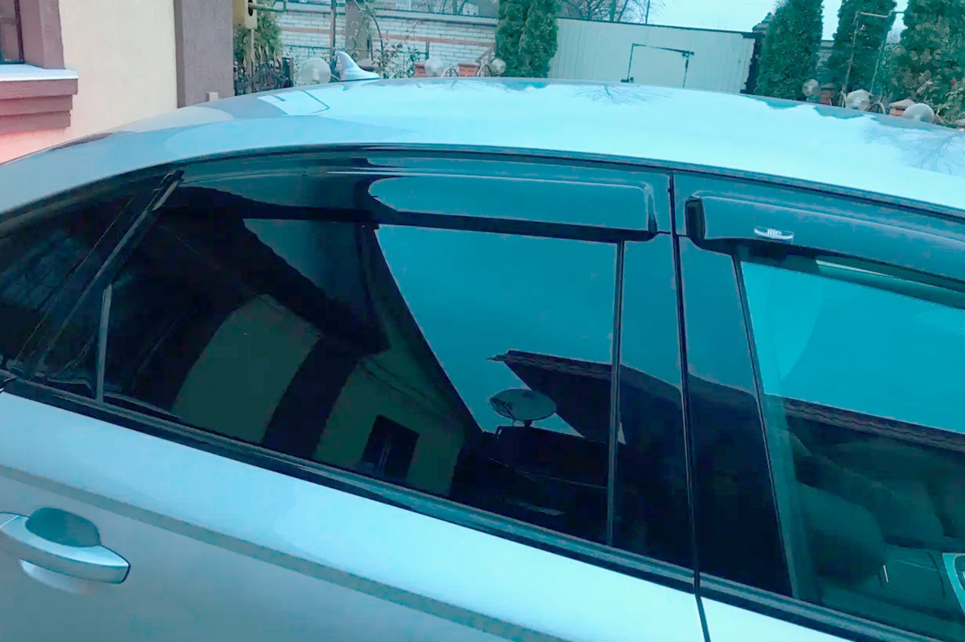 Side window wind deflectors Sedan (4 pcs, HIC) for Audi A6 C7 2011-2017 - image 4