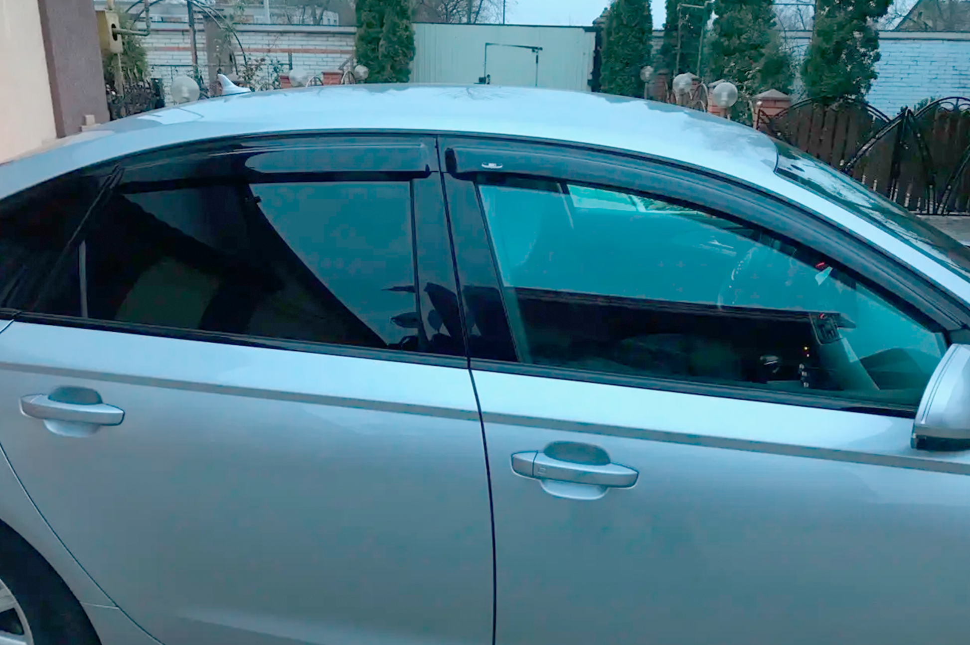 Side window wind deflectors Sedan (4 pcs, HIC) for Audi A6 C7 2011-2017 - image 7