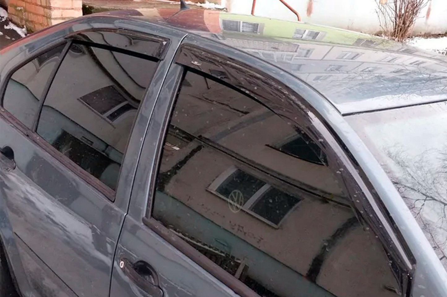 Window Deflectors (4 pcs, HIC) for Volkswagen Bora 1998-2004 - image 1