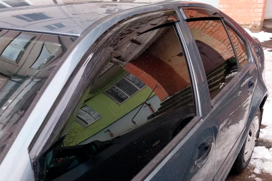 Window Deflectors (4 pcs, HIC) for Volkswagen Bora 1998-2004 - image 2
