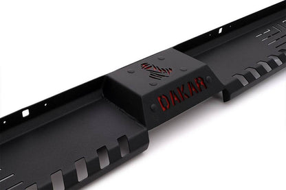 Side sills Dakar V2 without LED (2 pcs., metal) for Isuzu D-Max 2011-2019 - Reelken Auto