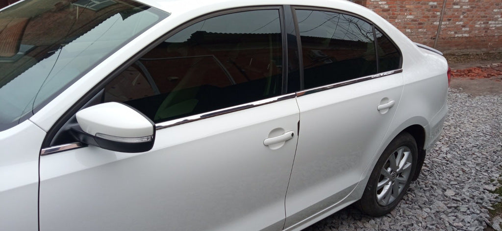 Lower window moldings (6 pcs., stainless steel) for Volkswagen Jetta 2011-2018 - image 3