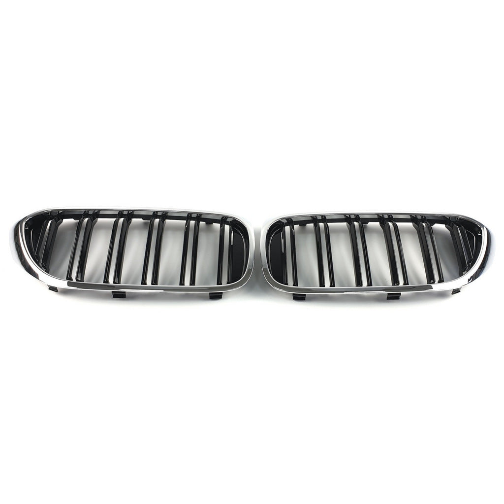 Kidneys M-Look (2017-2020, Gloss Black with Chrome Trim) for BMW 5 Series G30/G31 2017-2023 - image 4