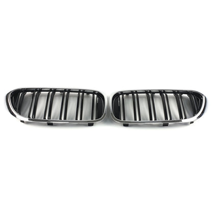Kidneys M-Look (2017-2020, Gloss Black with Chrome Trim) for BMW 5 Series G30/G31 2017-2023 - image 4