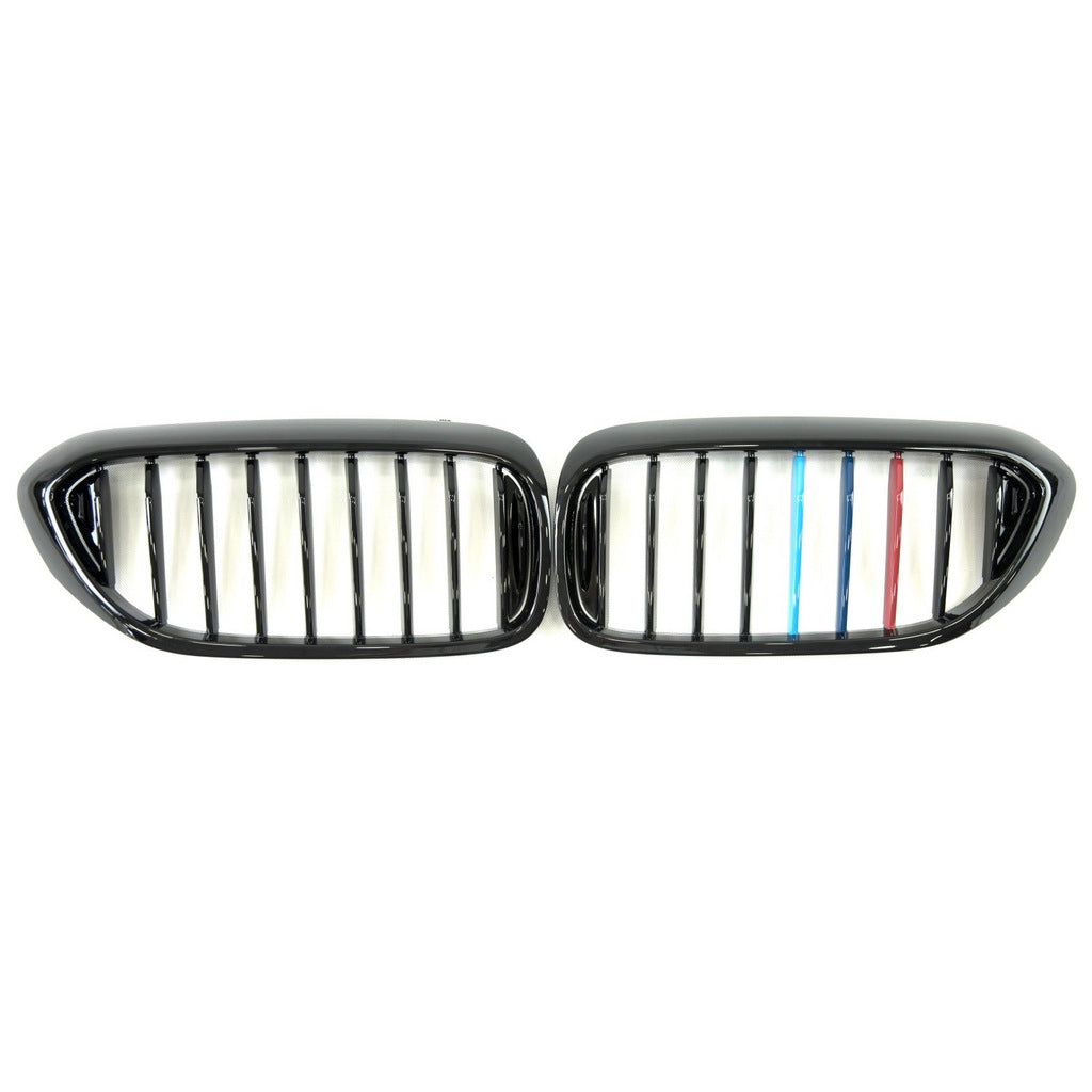 Kidney Grilles 1 Bar (2017-2020, M-Color) for BMW 5 Series G30/G31 2017-2023 - image 2