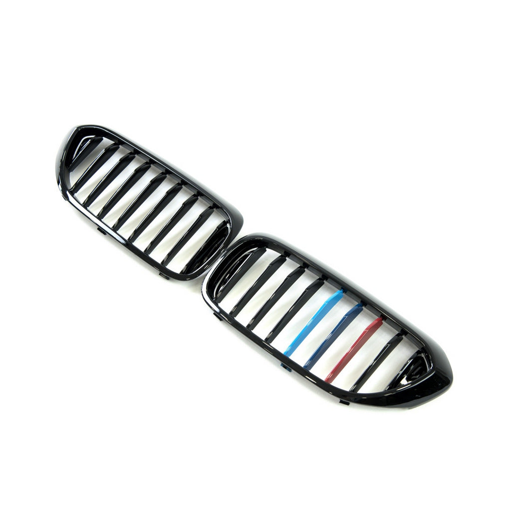 Kidney Grilles 1 Bar (2017-2020, M-Color) for BMW 5 Series G30/G31 2017-2023 - image 4