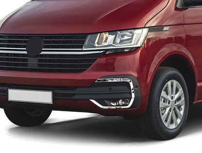 Fog Light Covers 2019+ (4 pcs, Stainless Steel) for Volkswagen T6 2015-2024 - image 1