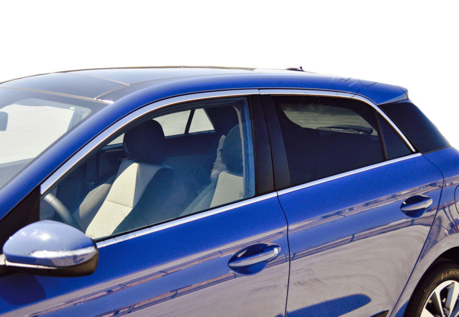 Full Window Trim Set (10 pcs, Stainless Steel) for Hyundai I-20 2014-2020 - image 1