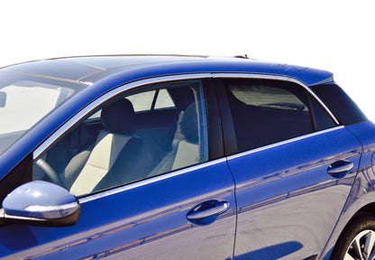 Full Window Trim Set (10 pcs, Stainless Steel) for Hyundai I-20 2014-2020 - image 1