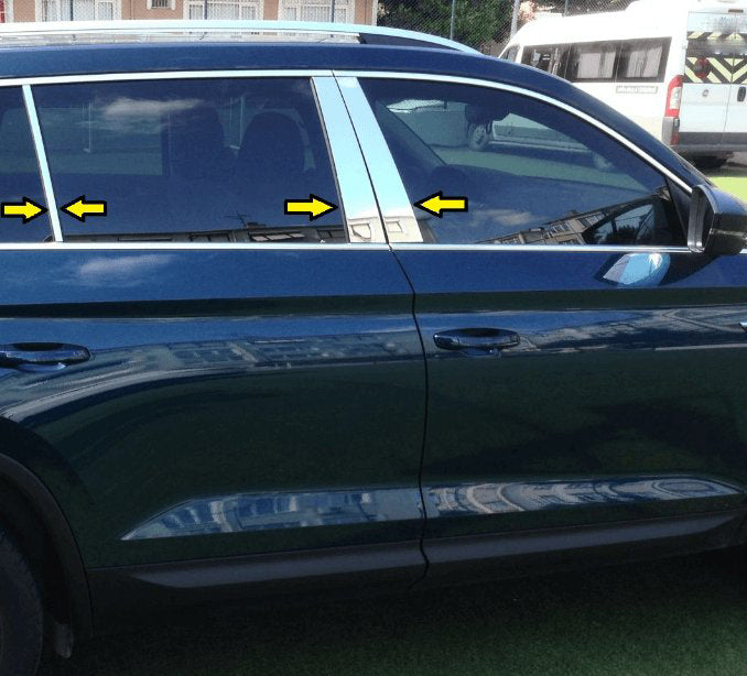 Stainless Steel Door Pillar Trim for Skoda Kodiaq 2016-2023 - image 2