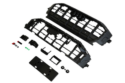 SQ-Style Front Grille (2018-2023, Black) for Audi Q8 2018- - image 5