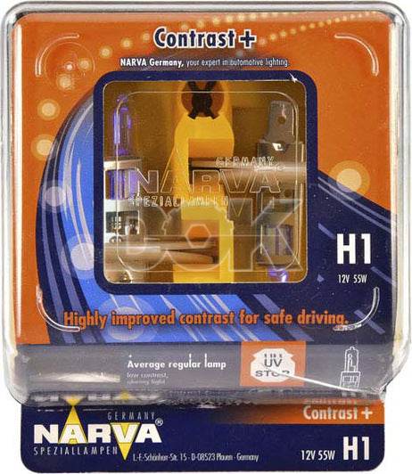 Head lamp Narva H1 55W Contrast 98651 - Reelken Auto