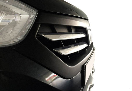 Lining on the grille (2015↗, 4 piece, stainless steel.) for Dacia Lodgy 2012-2022 - Reelken Auto