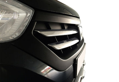 Chrome Grille Covers (2015↗, 4 pcs, stainless steel) for Dacia Lodgy 2012-2022 - image 1